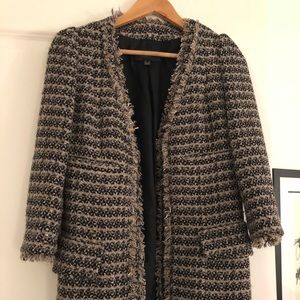 Mango tweed blazer size 2